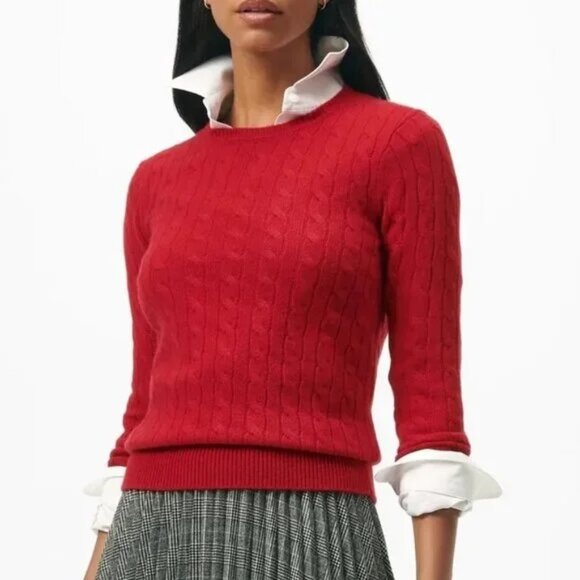 Brooks Brothers Cashmere Wool Cable Sweater - Picture 2 of 9